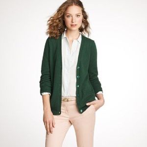 J. Crew cotton boyfriend cardigan with pockets